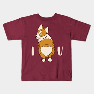 I Heart You Corgi Kids T-Shirt